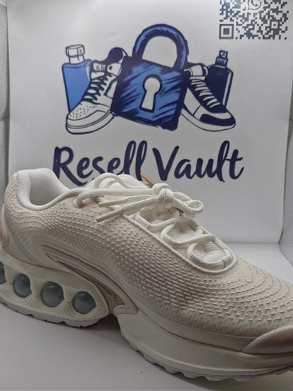 Nike Air Max Dn in a white and metallic silver