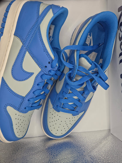 Nike Dunk Low sneakers in blue and grey leather